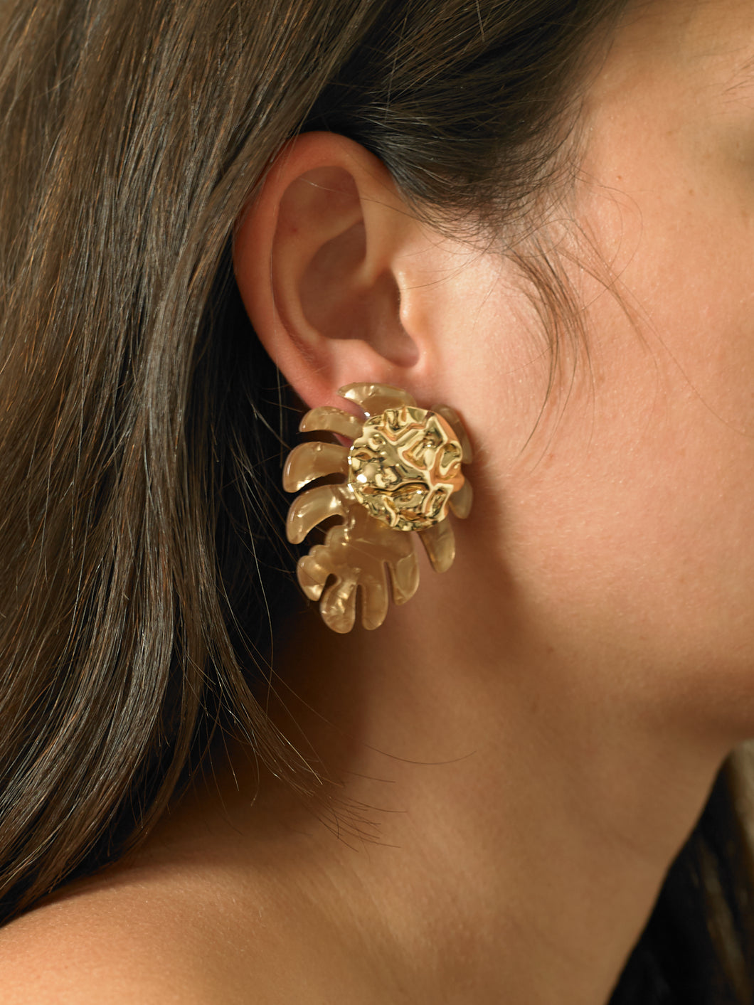 Boha Earrings - Gold/Rosa